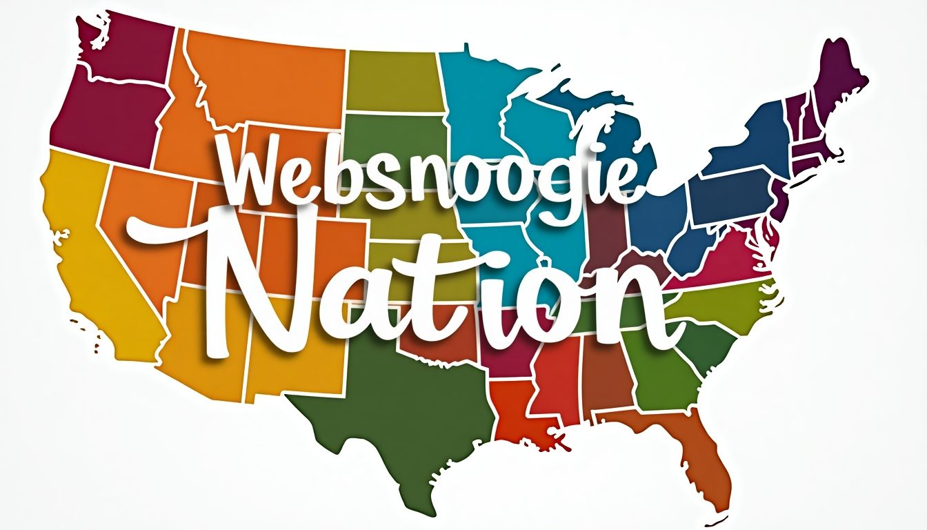 USA map with 'Websnoogie Nation' written across it.